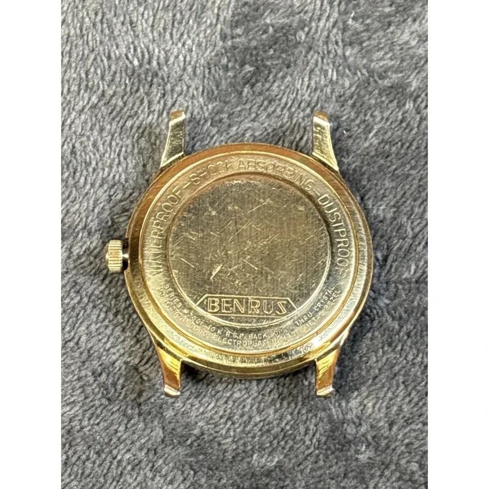 Vintage Benrus 7001 Watch Shock Absorber 10k R.P.G Back No Strap Classic